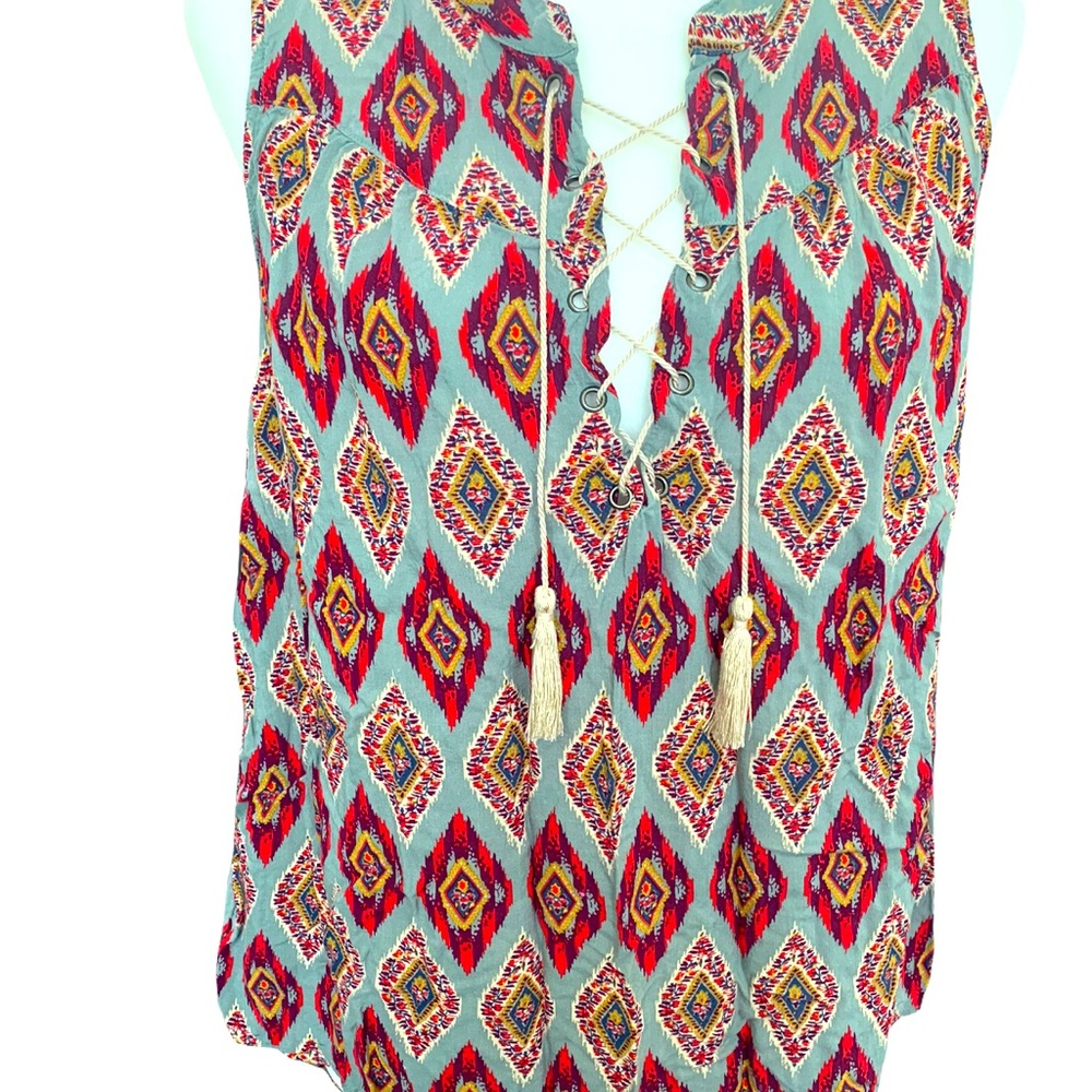 Xhilaration Boho Size Large Hi-Low Blouse